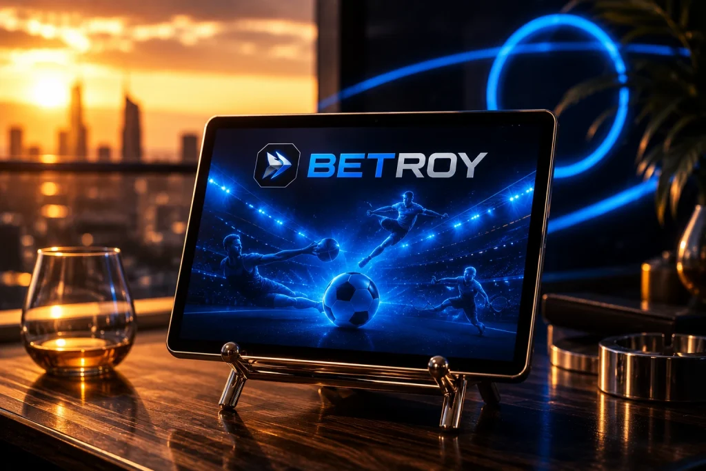 Betroy mobil: gün batımında tablette futbol ve basketbol spor bahisleri